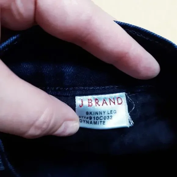 J Brand skinny leg deep blue color sz 26 dynamite - Picture 11 of 12